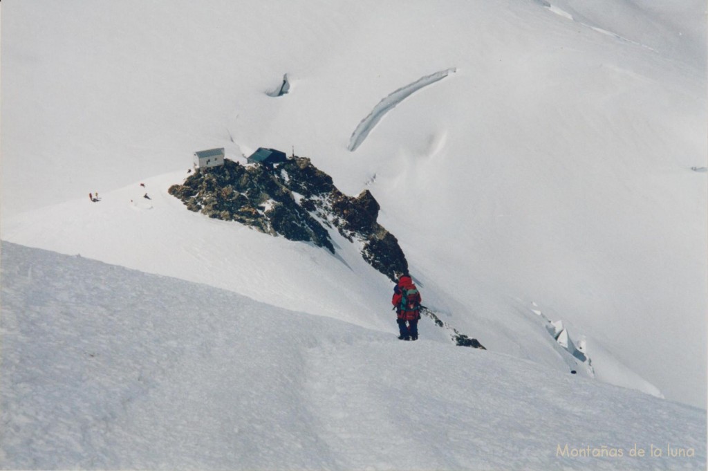 Bajando al Refugio Vallot