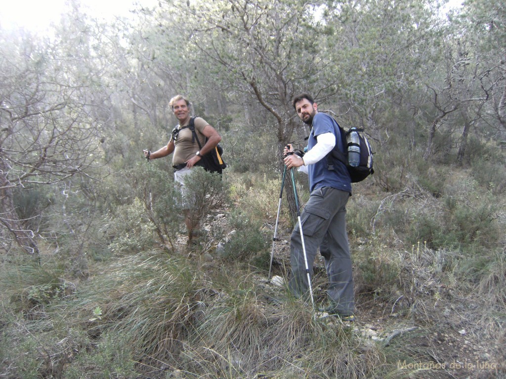 Adrián y Antonio Manzanera subiendo al Agudo