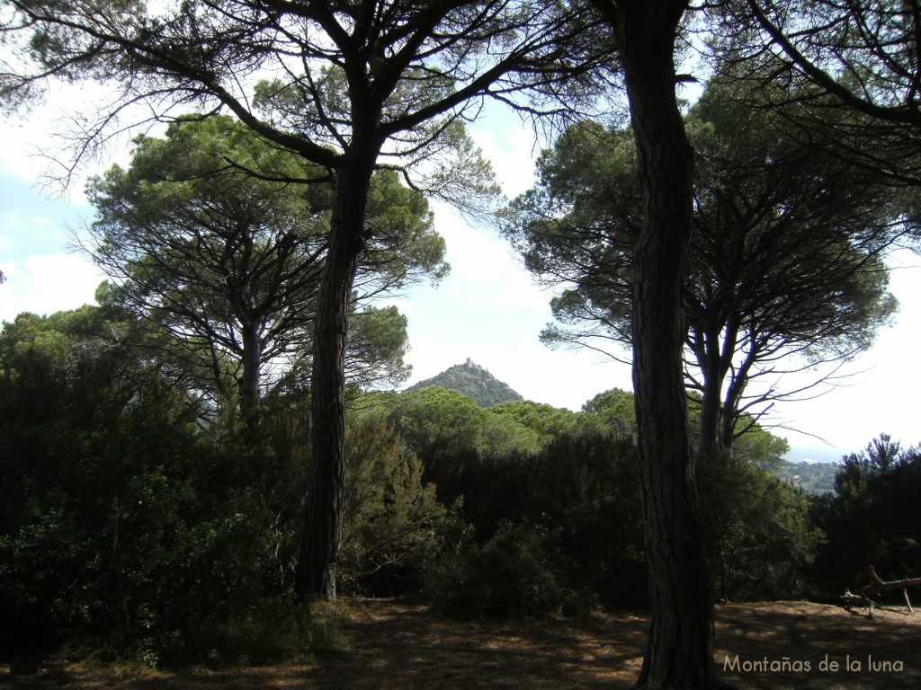 Atrás queda el Castell de Burriac
