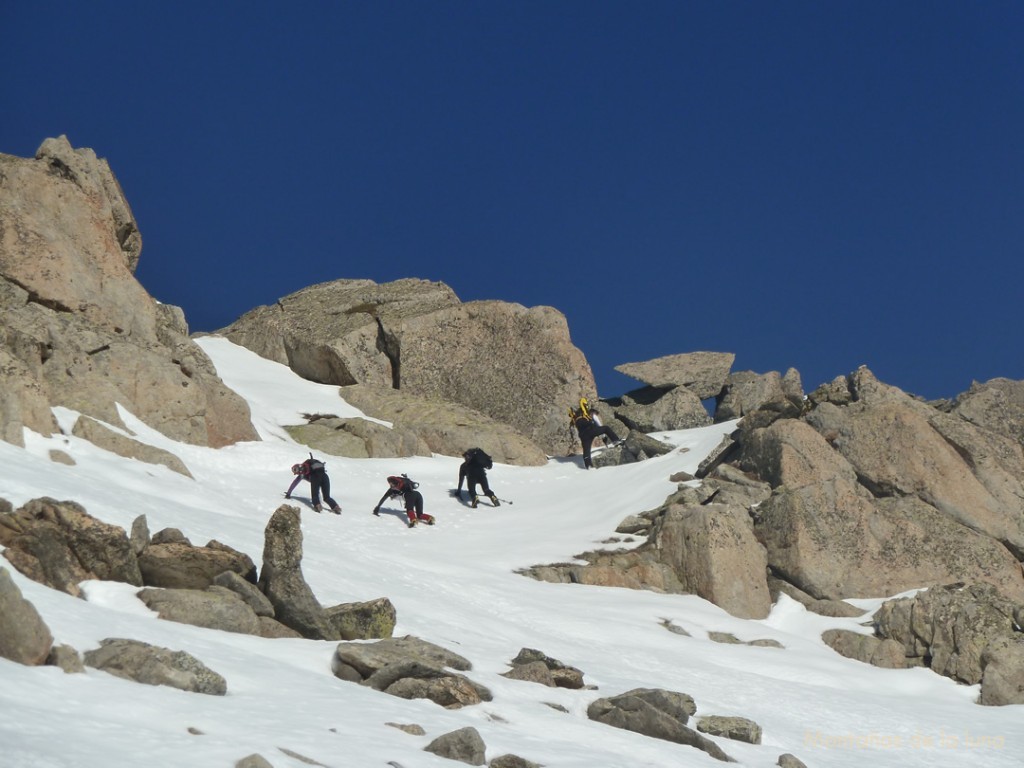 Llegando a la cima sur