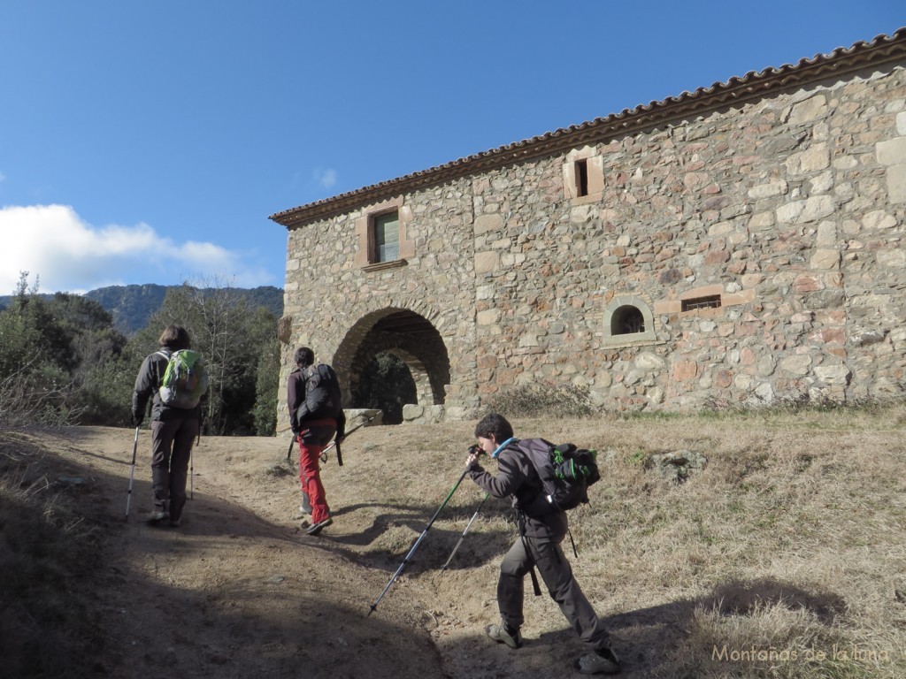 Llegando a la Mare de Déu de l'Erola