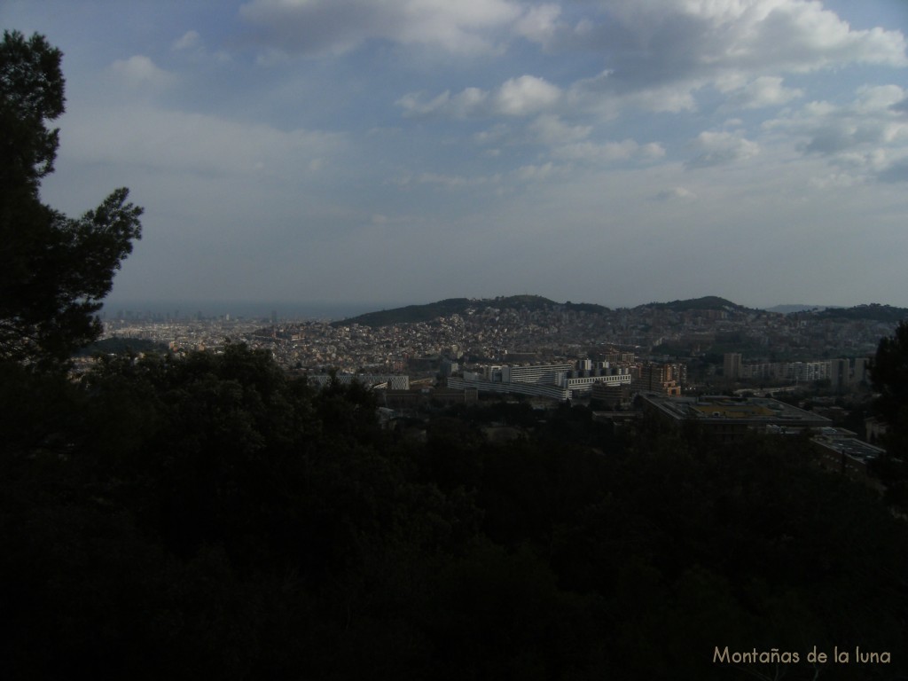 Vistas a Barcelona desde Castell Fortí