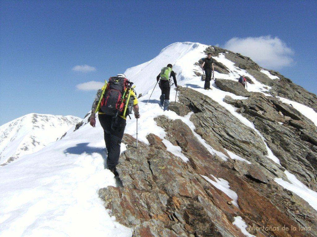 Llegando a la cima del Pic de Freser