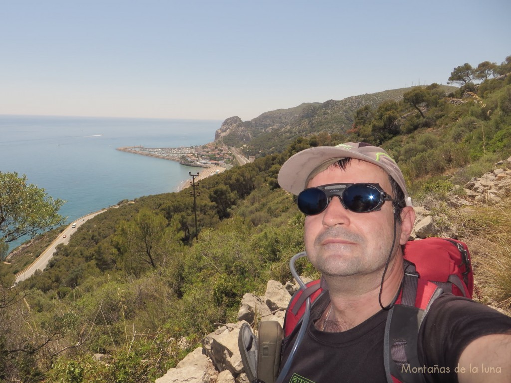 Joaquín llegando a El Garraf