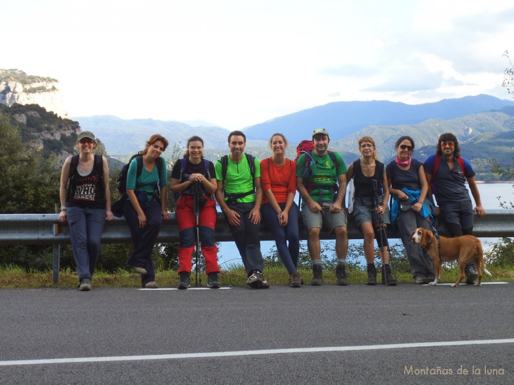 El grupo en el Parador de Sau