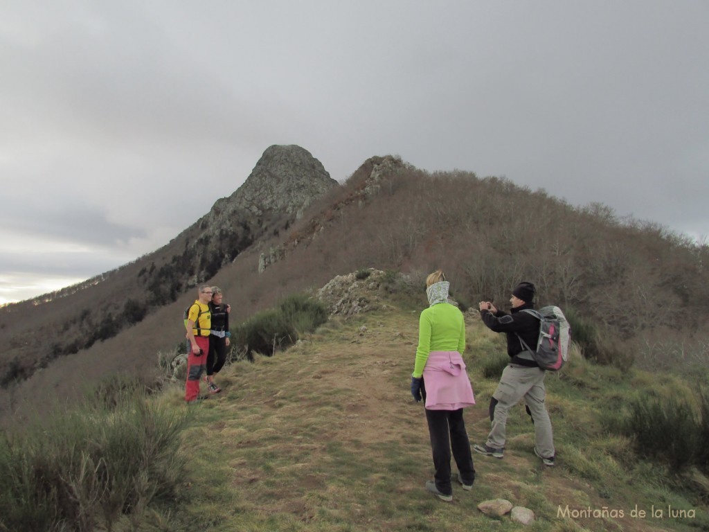 Fotos al comienzo de la cresta