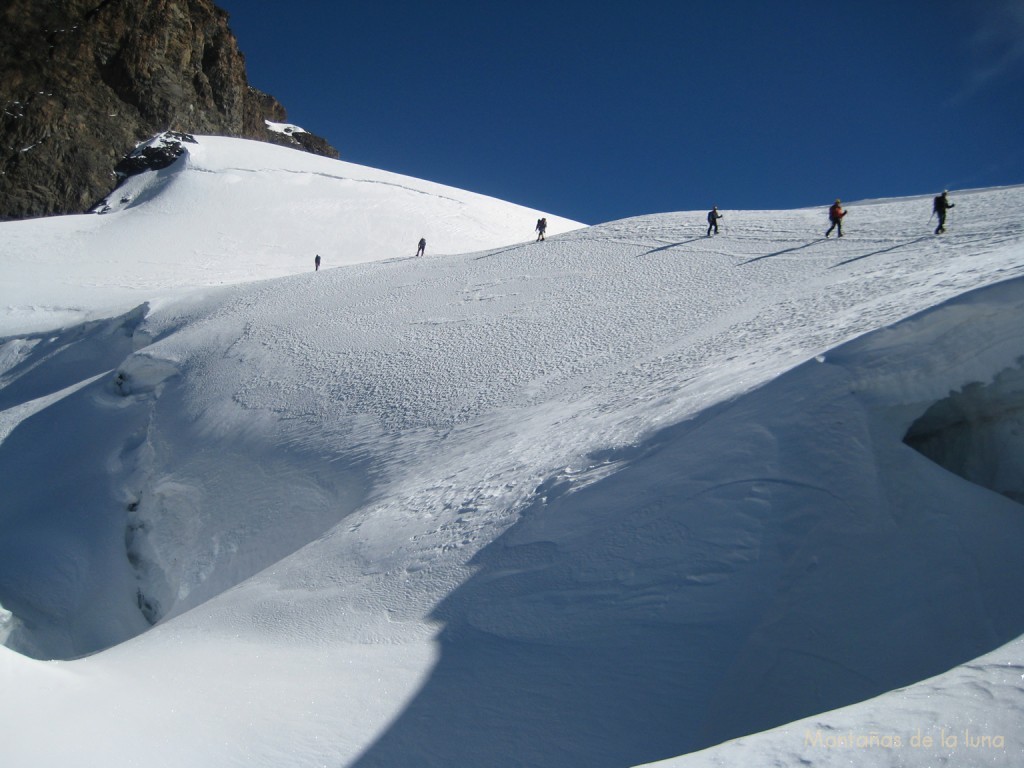 Subiendo por el Glaciar del Tarija