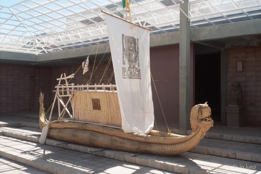 Totora en el museo de Tiwanako