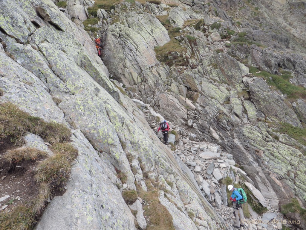 Camino del segundo paso, segunda escalada