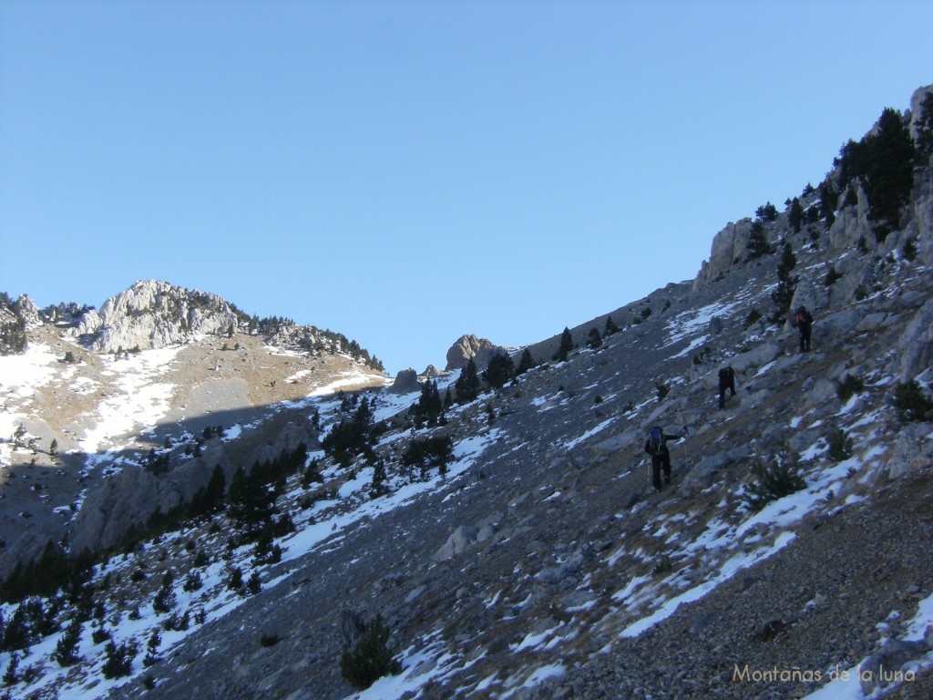 Llegando a la Collada del Verdet