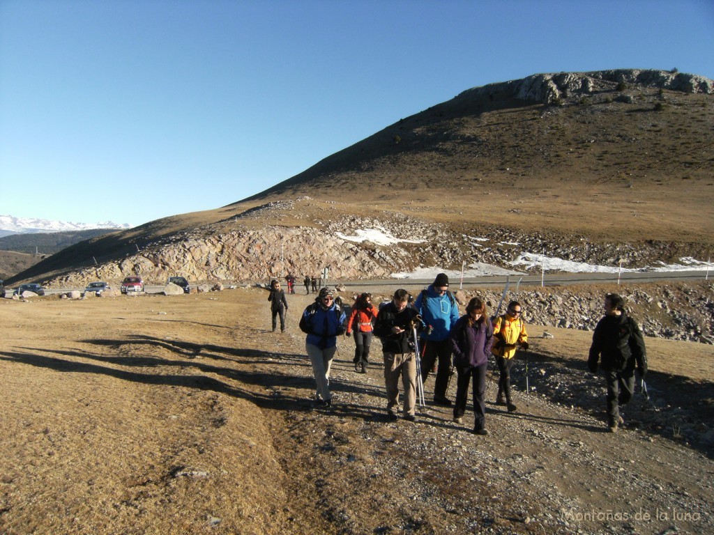 Saliendo del Coll de La Creueta