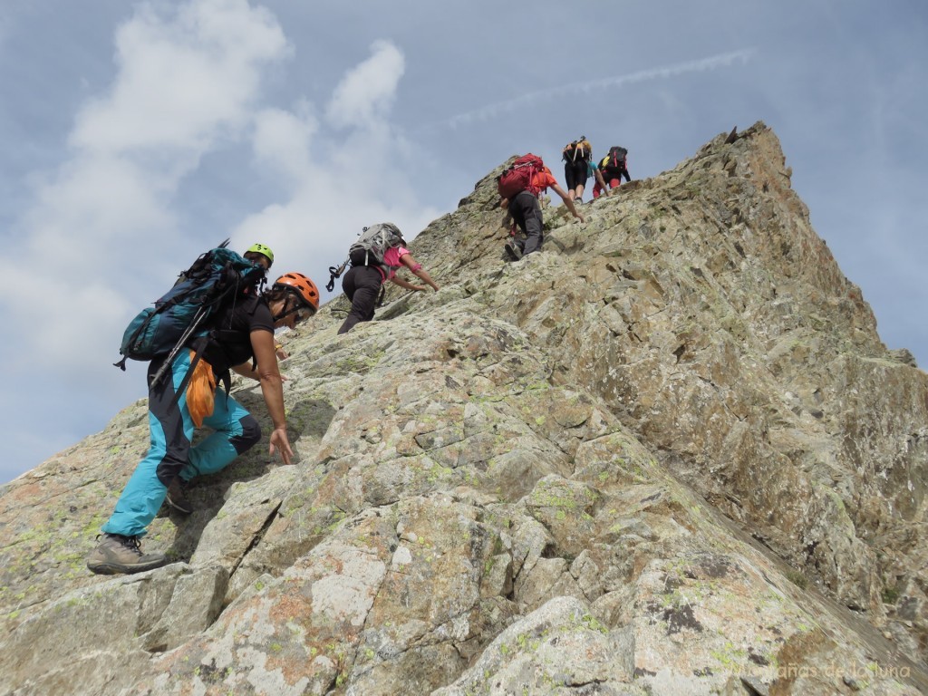 Acabando la escalada