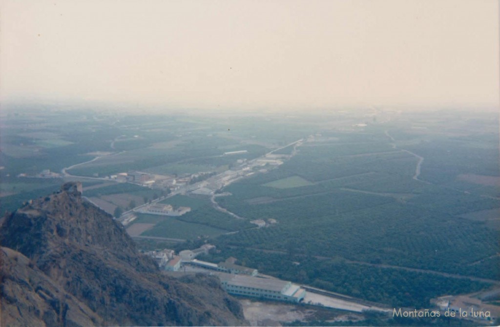 Vega Baja y castillo de Callosa a la izquierda