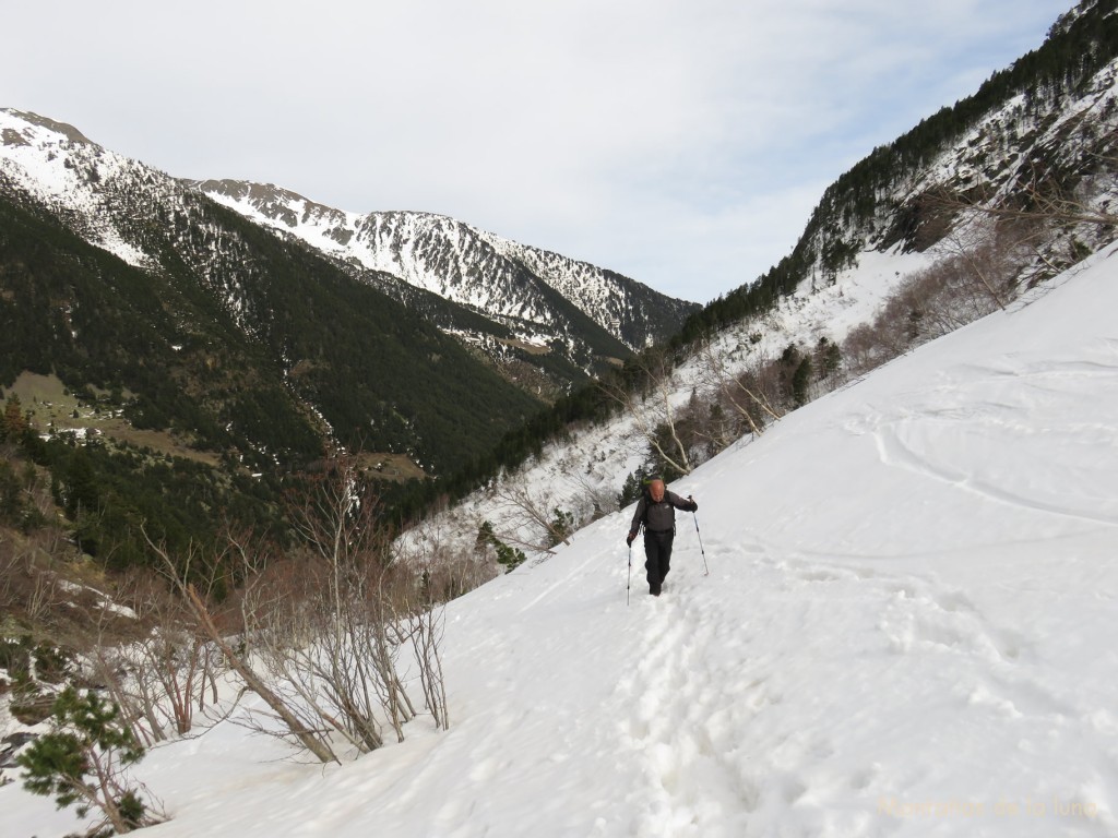 Josep camino del Collet del Comapedrosa