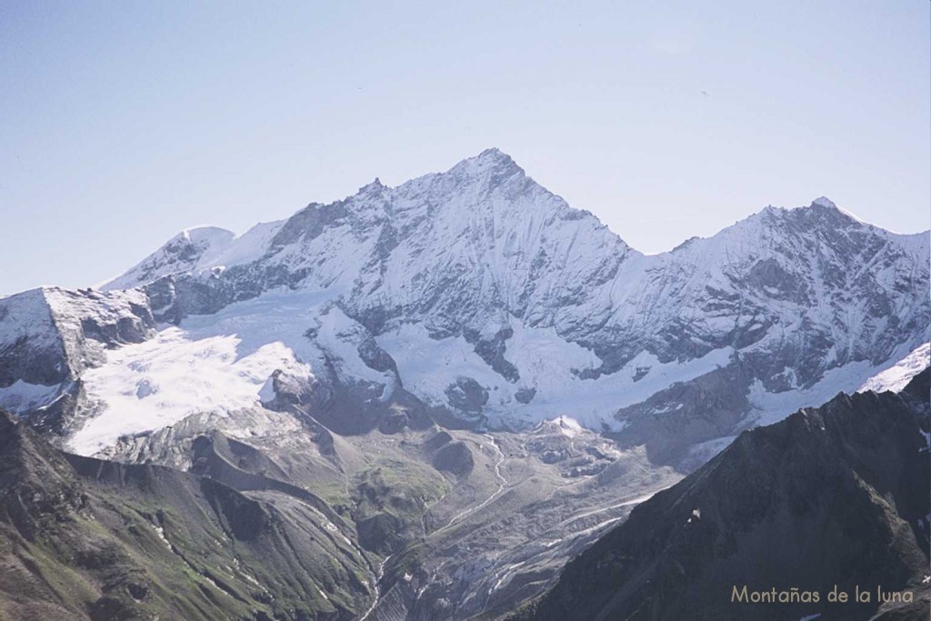 El Weisshorn desde el Col du Pigne