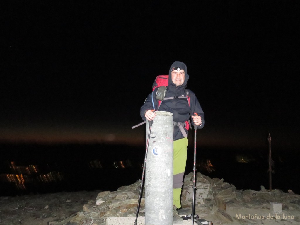 Joaquín en la cima del Puigmal, 2.911 mts.