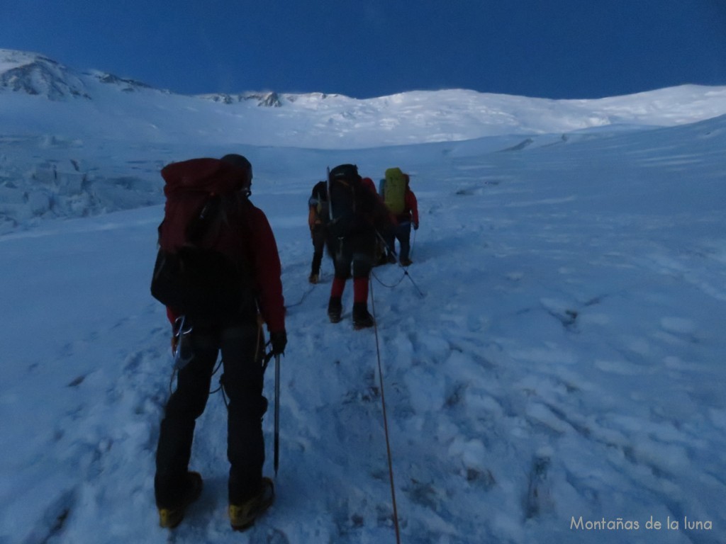 Subiendo por el Glaciar Lenin