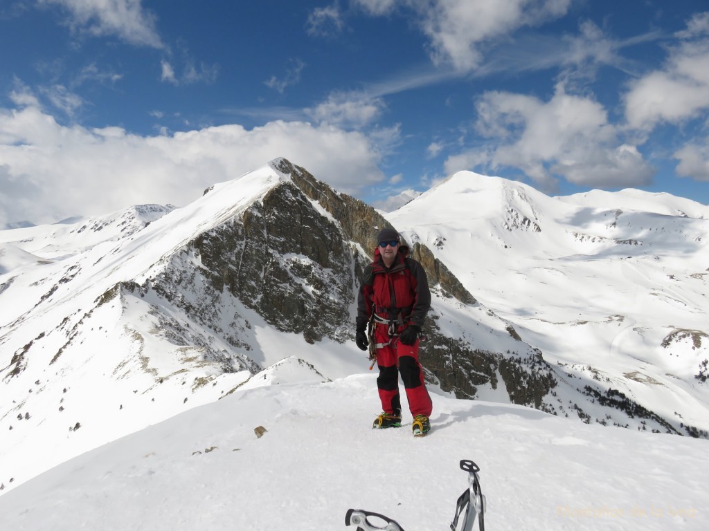 Joaquín en la cima del Gra de Fajol Petit, 2.563 mts.