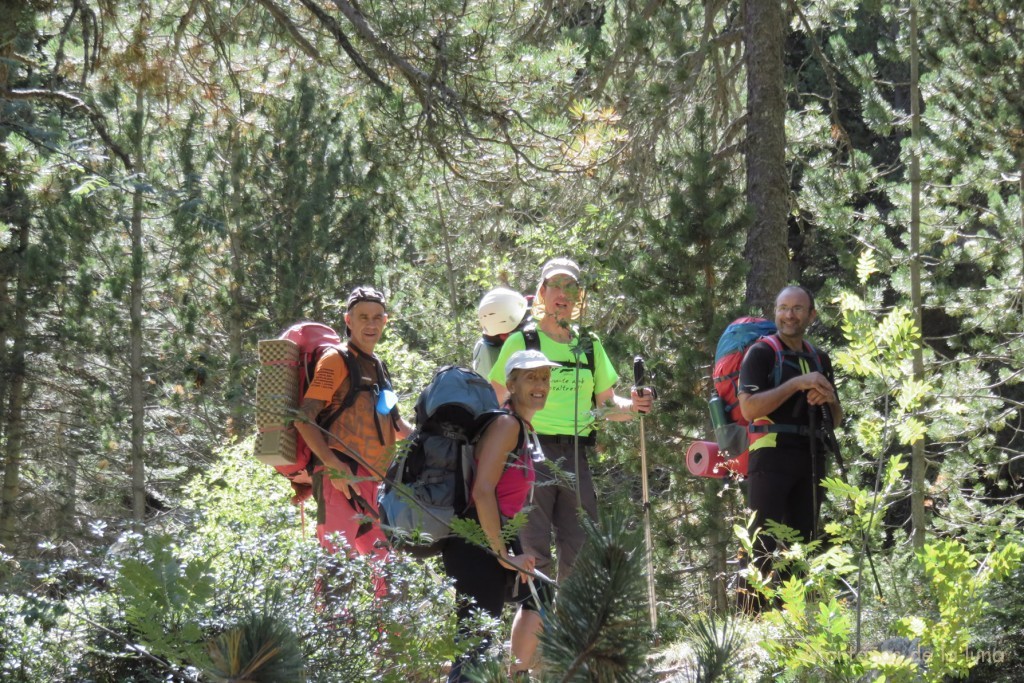 El grupo en el Valle de Llubriqueto