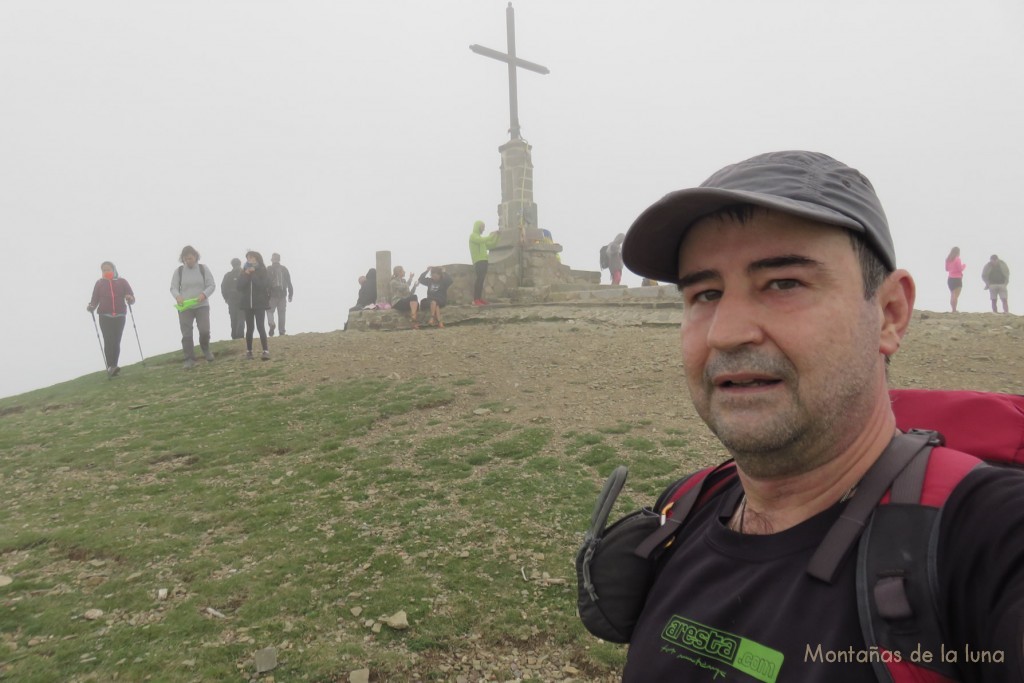 Joaquín en la cima del Matagalls, 1.696 mts.