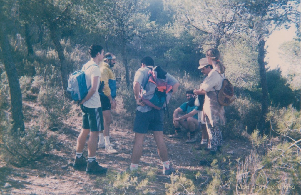 Descanso antes de la última subida a la cima del Agudo