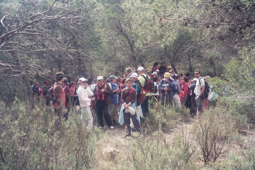 Reagrupación antes de subir al Agudo