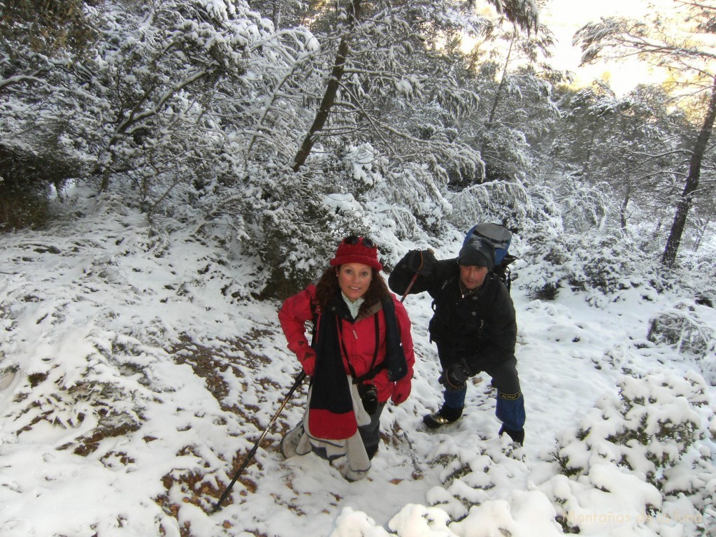 Sacri y Antonio Revuelta subiendo a La Blasca