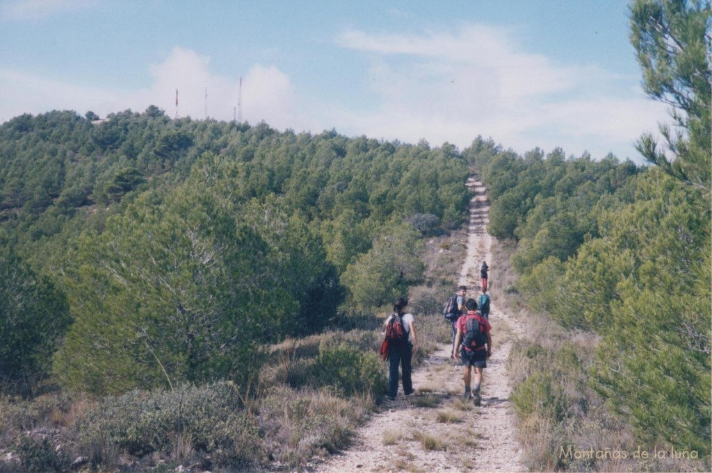 Llegando a la cumbre del Reconc