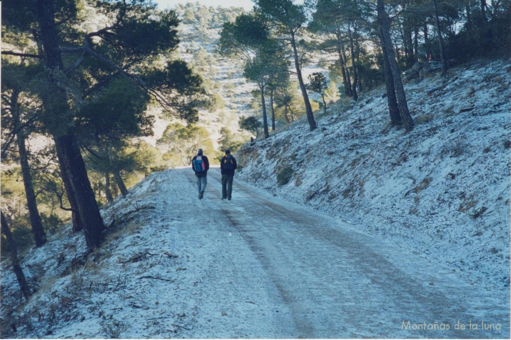 Pista por la parte norte del Carche