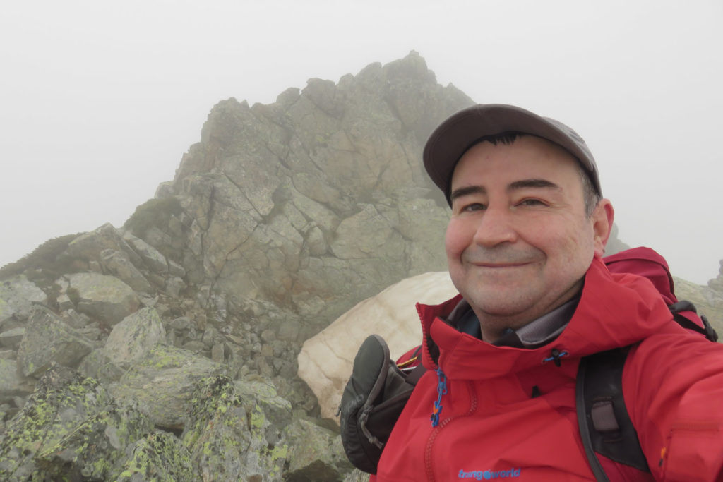 Joaquín en la cima del Pic del Siscaró, 2.637 mts.