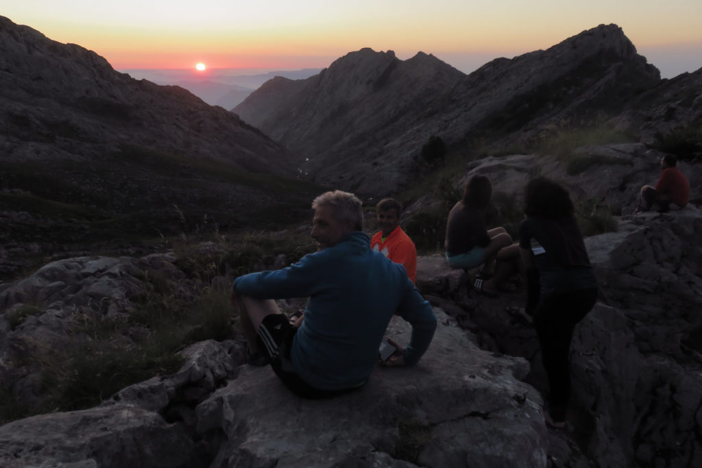 Atardecer desde el Refugio de Vegarredonda, 1.410 mts.