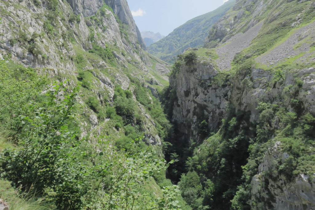 Camino de Bulnes, dicho camino a la izquierda