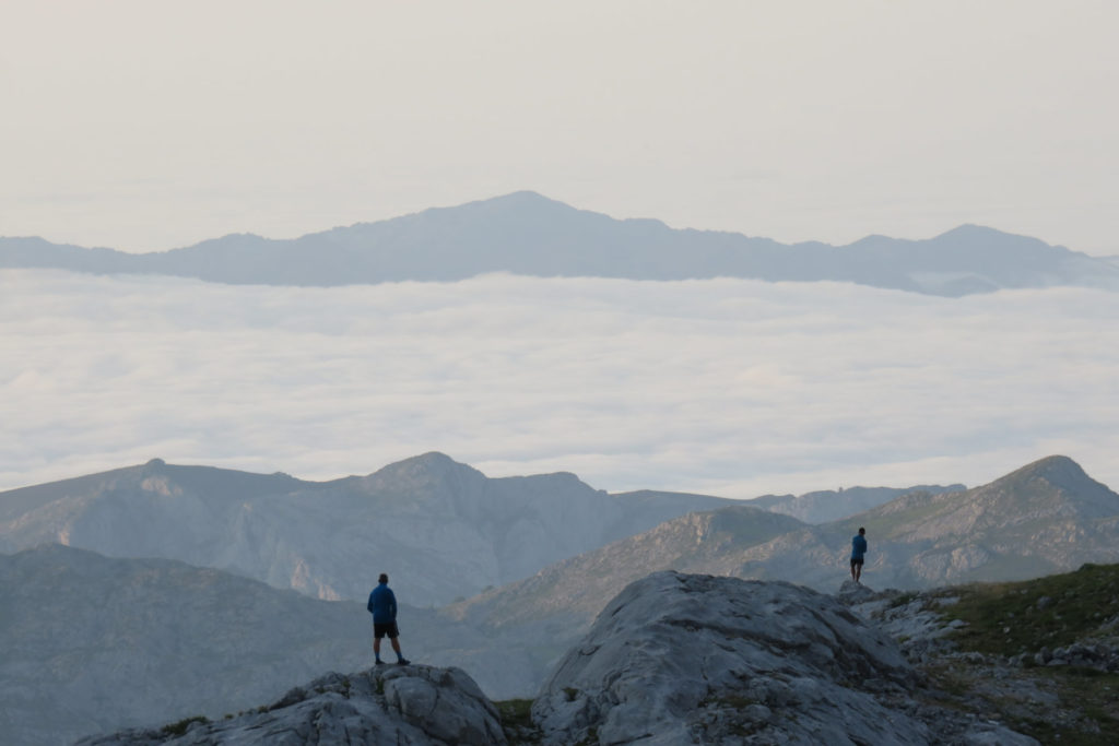 Vistas hacia el norte desde el mirador de Vega Urriellu