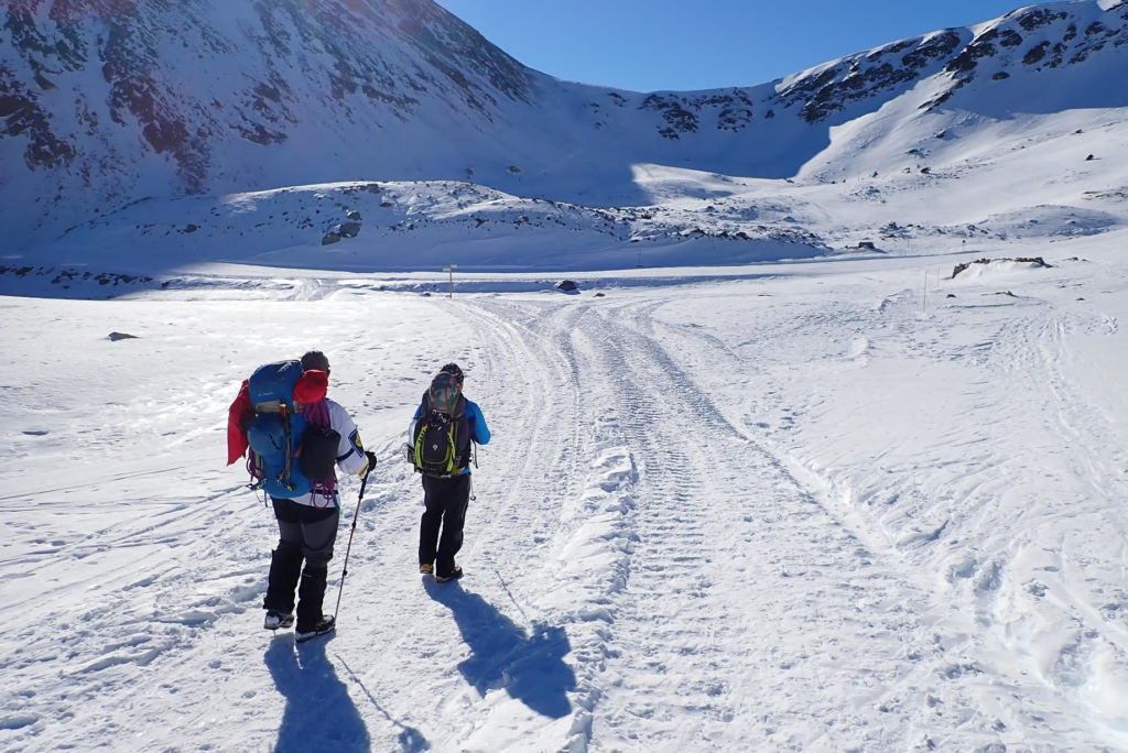 Paco y Gallemí camino del Coll de La Marrana