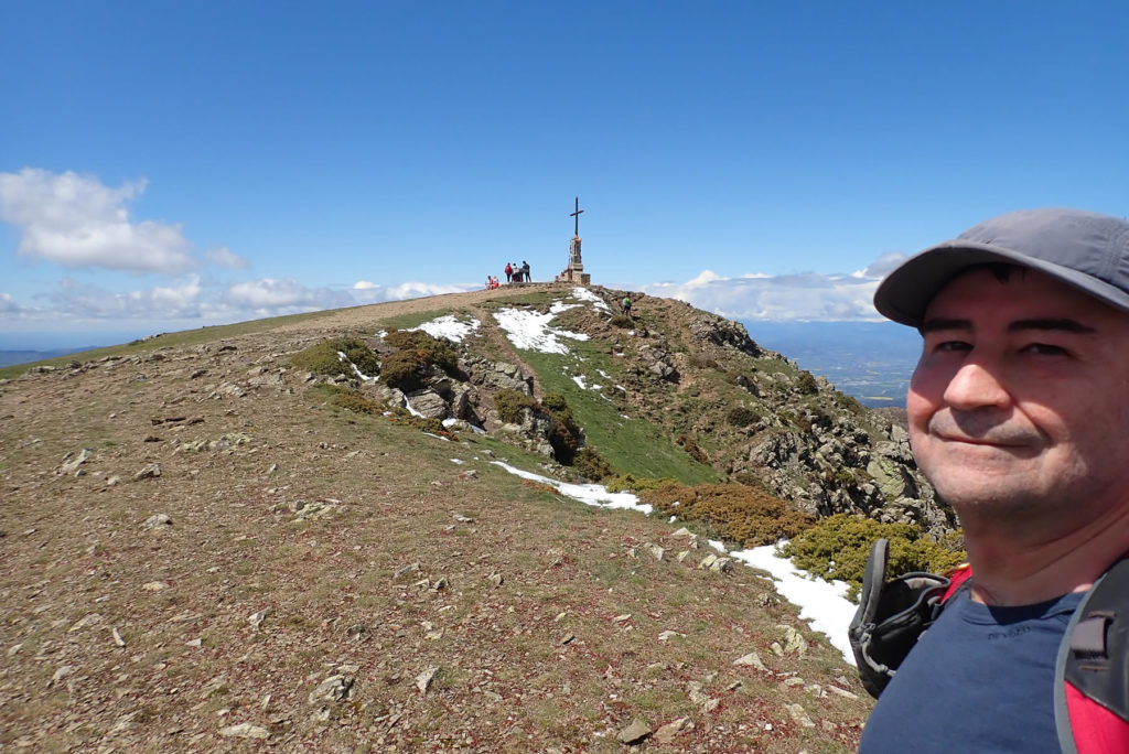 Joaquín en la cima del Matagalls, 1.696 mts.